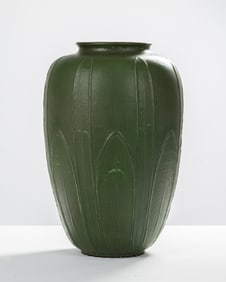 Large Grueby Faience Vase