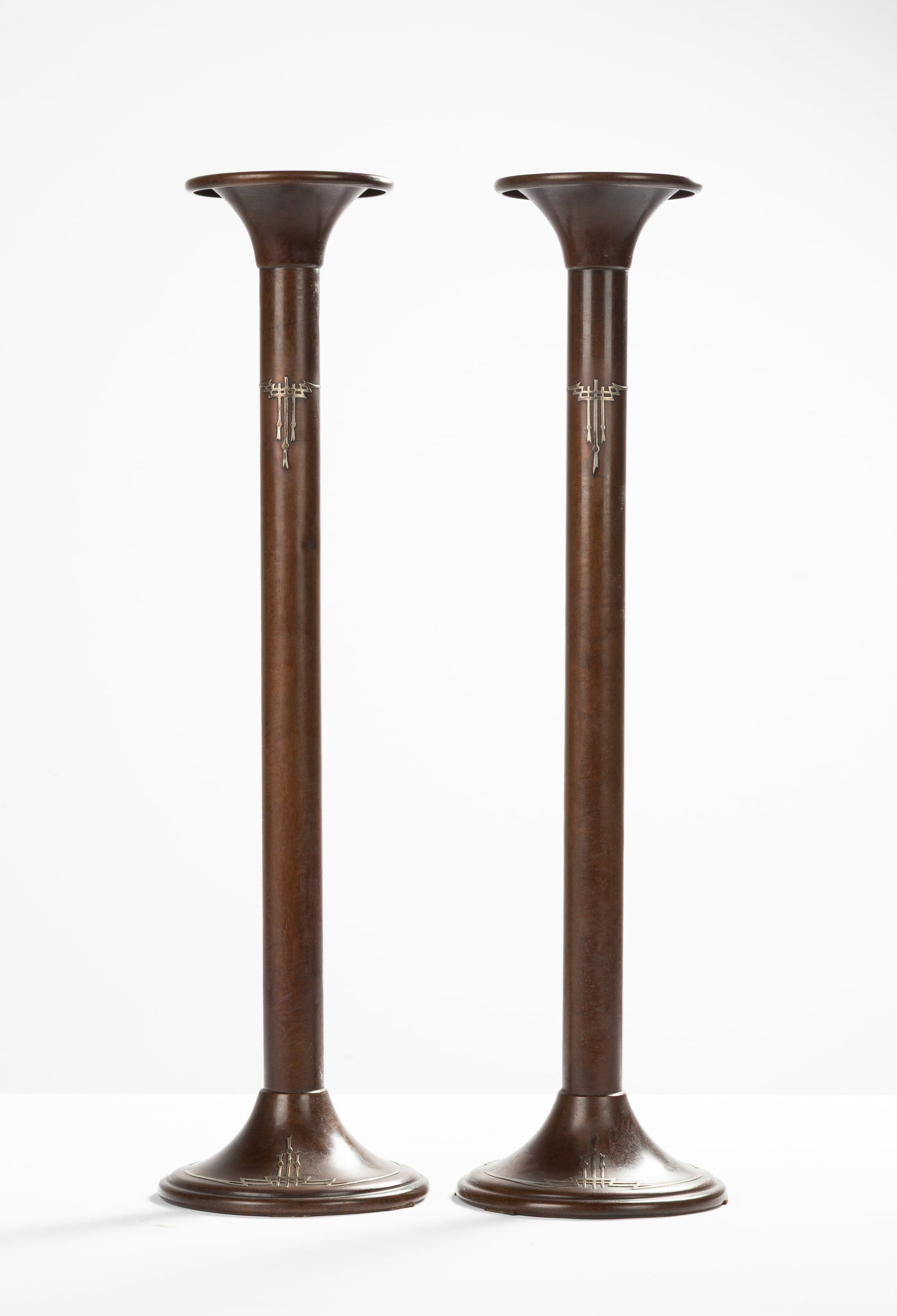 Pair of Heintz Metalware Candlesticks (1 of 2)