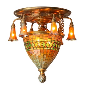 Rare Tiffany Studios Moorish Fixture