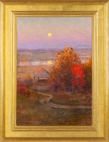 Walter Launt Palmer (American, 1854-1932) Autumn Moonrise