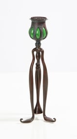 Tiffany Studios Blown-Out Cat's Paw Candlestick