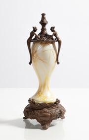 Steuben Art Nouveau Boudoir Lamp