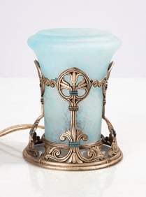 Steuben Cluthra Glass Boudoir Lamp