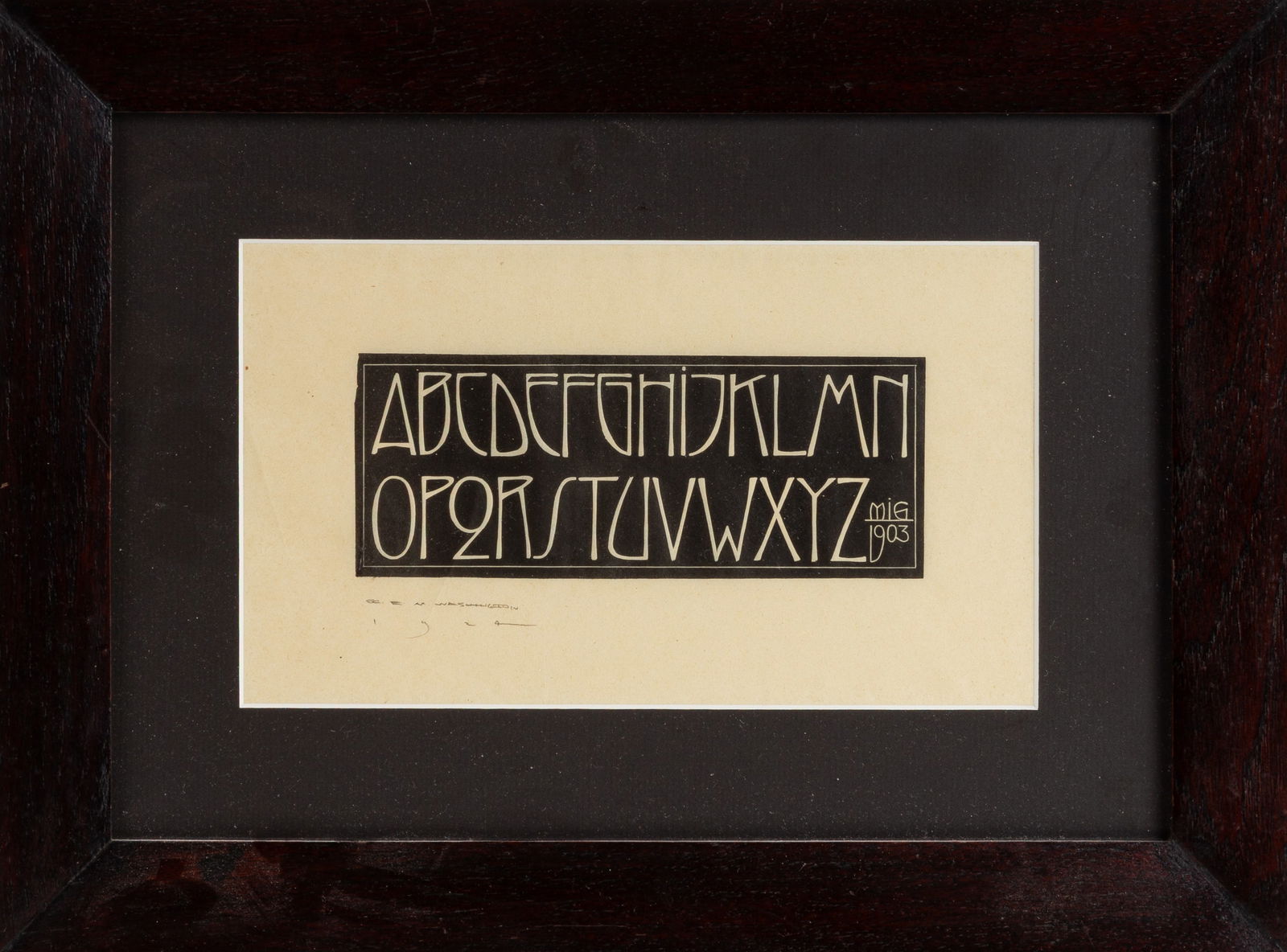 Alphabet Typography in Arts & Crafts Frame (1 of 1)