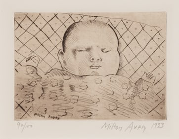 Milton Avery (American, 1885-1965) Sleeping Baby