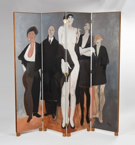 Gerson August (Gus) Leiber (1921-2018) Folding Screen