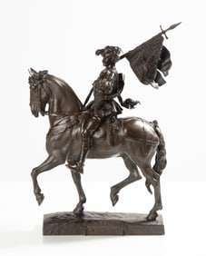 Emmanuel Fremiet (French, 1824-1910) "La Saint Hubert, 1520"