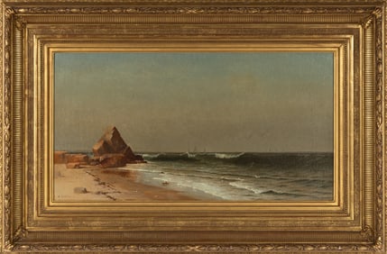 William Huston (American, 1832-1920) Seascape