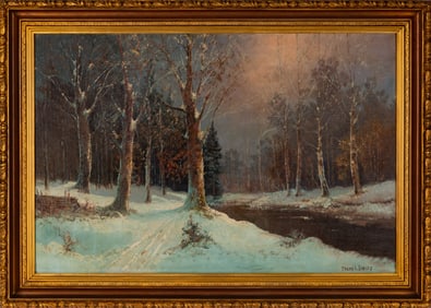 Frank A. Barney (American, 1862-1954) Winter Landscape