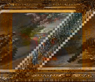 William Bromley (British, 1818-1888) Woman and Children