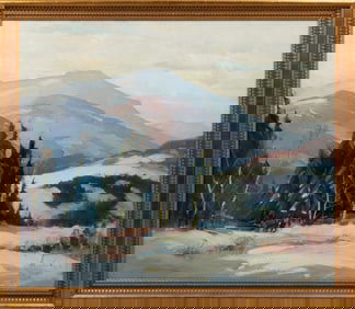 Walter Thomas Sacks (American, 20th Century) Winter Landscape