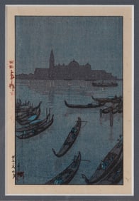 Hiroshi Yoshida (Japanese, 1876-1950) "Evening in Venice"