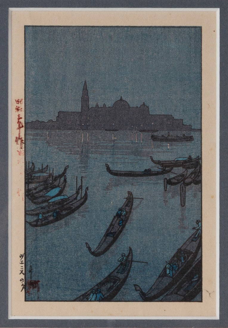 Hiroshi Yoshida (Japanese, 1876-1950) \"Evening in Venice\"