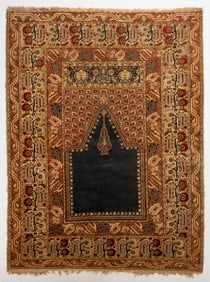 Antique Turkish Ghiordes Prayer Rug