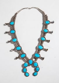 American Southwest Squash Blossom Necklace