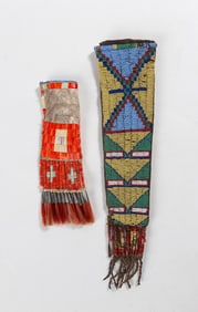 Western Plains Quilled Paint Bag & Plateau Knife Case