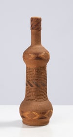 Native American Basketry Covered Bottle