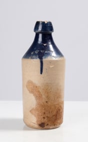 J.W. Wage, Saratoga Springs, N.Y. Stoneware Bottle