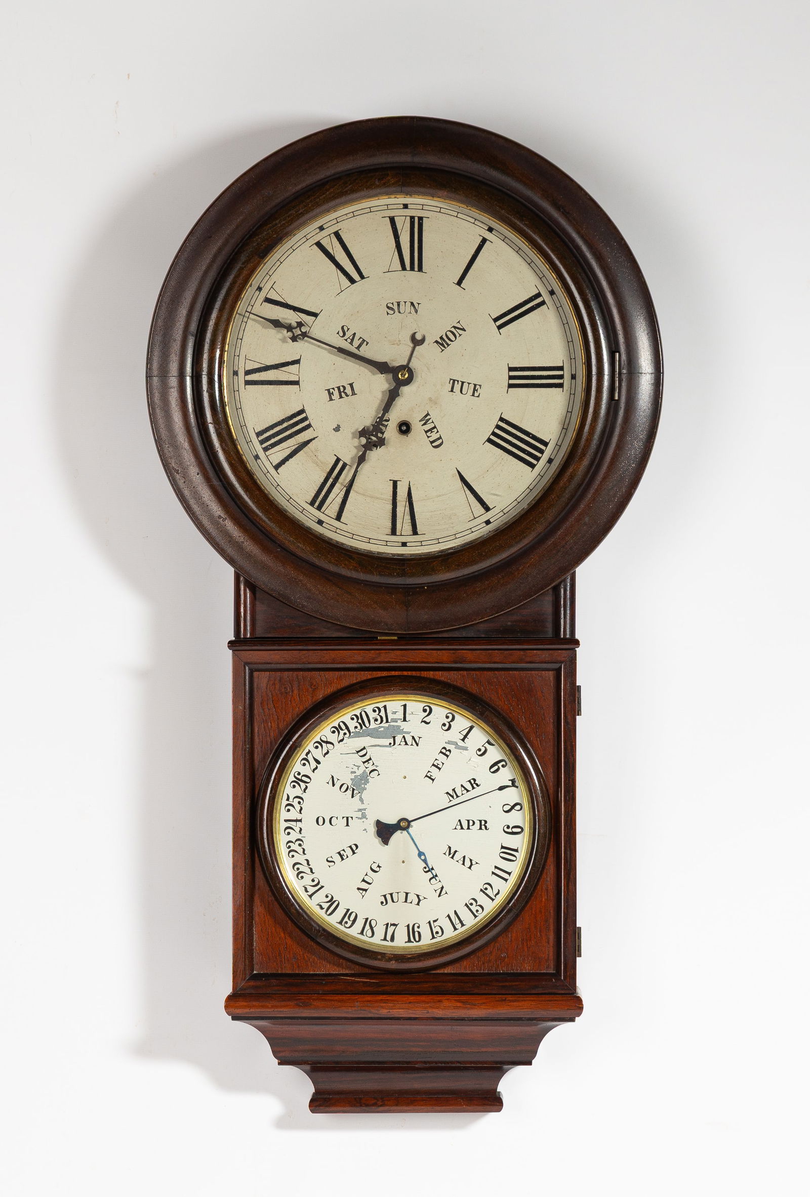 Welch Spring & Co. Regulator No. 4 Calendar Clock (1 of 3)