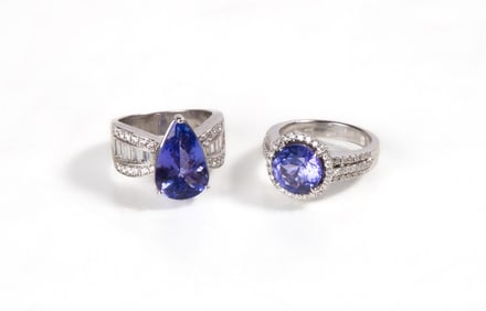Ladies' Tanzanite & Diamond Rings