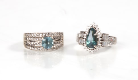 Ladies' Sapphire, Alexandrite, & Diamond Rings