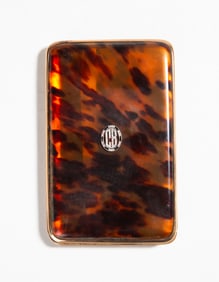 Asprey & Co. London Shell & Gold Cigarette Box