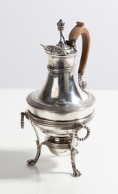 George III Sterling Silver Tea Pot Kettle on Stand, Paul Storr, London, 1803