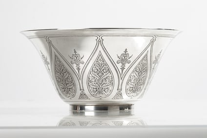 Tiffany & Co. Moorish Sterling Silver Bowl