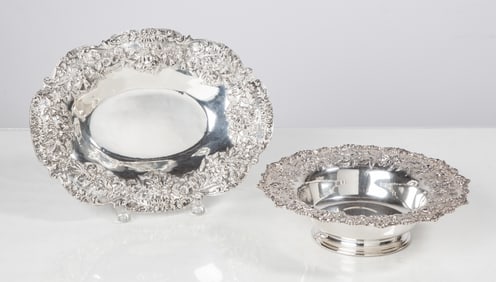 S. Kirk & Son Sterling Silver Repousse Center Bowl & Serving Dish