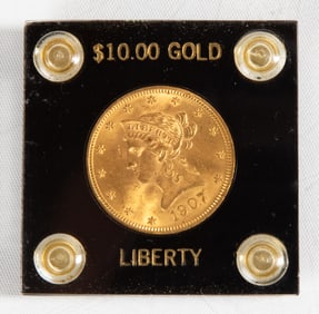 1907 Liberty Head $10 Gold Coin
