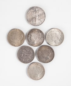 Morgan, Liberty, & Silver Eagle Silver Dollars