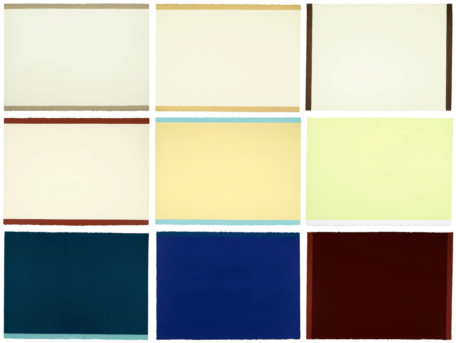 William Turnbull (Scottish, 1922-2012) Fugue: William Turnbull (Scottish, 1922-2012) Fugue The complete set, comprising nine screenprints in colors on wove paper. 1971. Each unframed. Each signed and dated in pencil (verso), and numbered from an