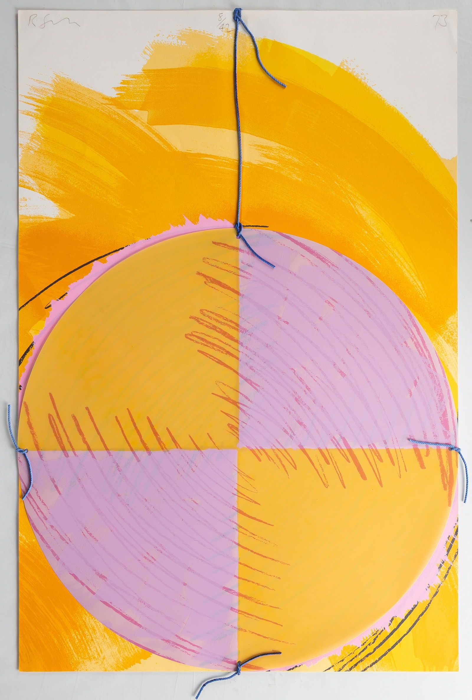 Two Richard Smith (British, 1931-2016) Works: Two Richard Smith (British, 1931-2016) Works "Times Square Remembered V, 1973" - Screenprint and collage. Signed (upper left). Edition 8/42. "Times Square Remembered III, 1973" - Screenprint and colla