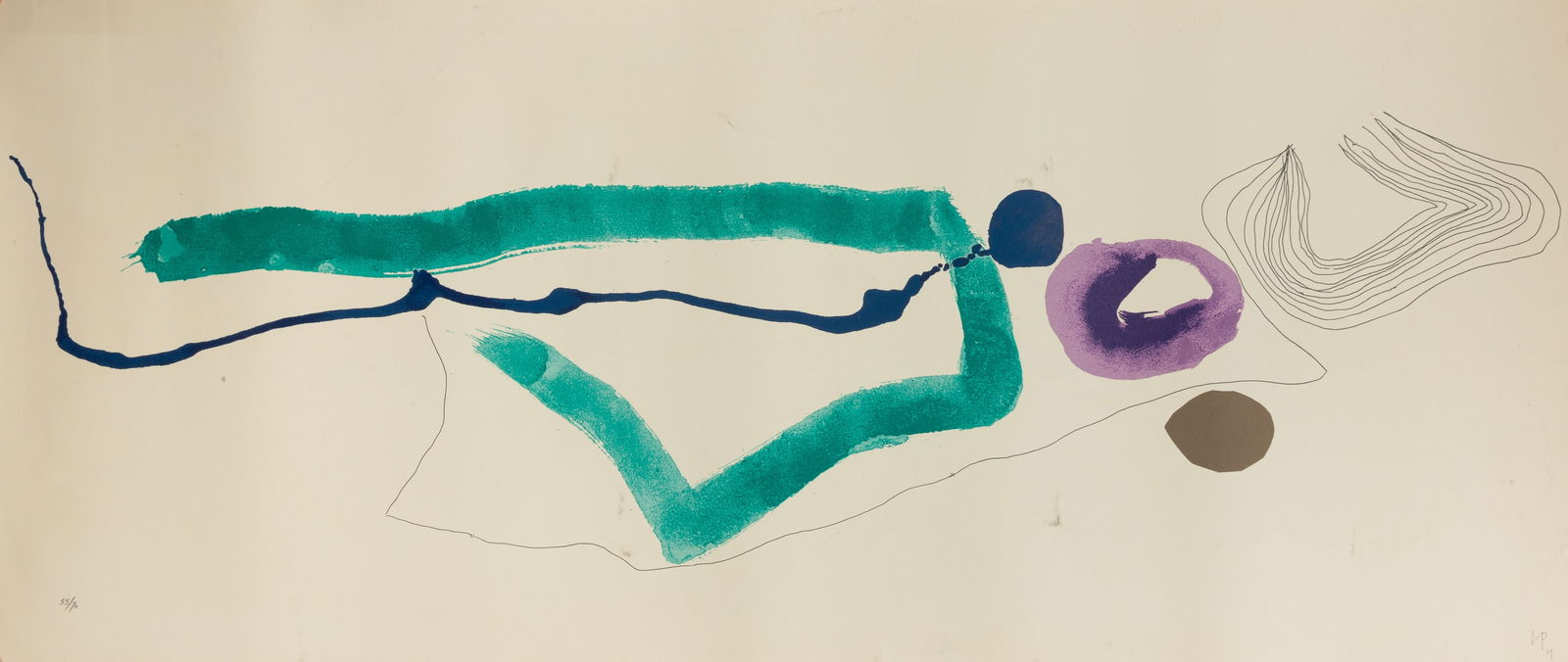 Victor Pasmore (British, 1908-1998) Points of Contact No. 13: Victor Pasmore (British, 1908-1998) Points of Contact No. 13 1969. Screenprint on paper, signed and numbered from an edition of 70. Printed by Kelpra Studio, London and published by Marlborough Graphi