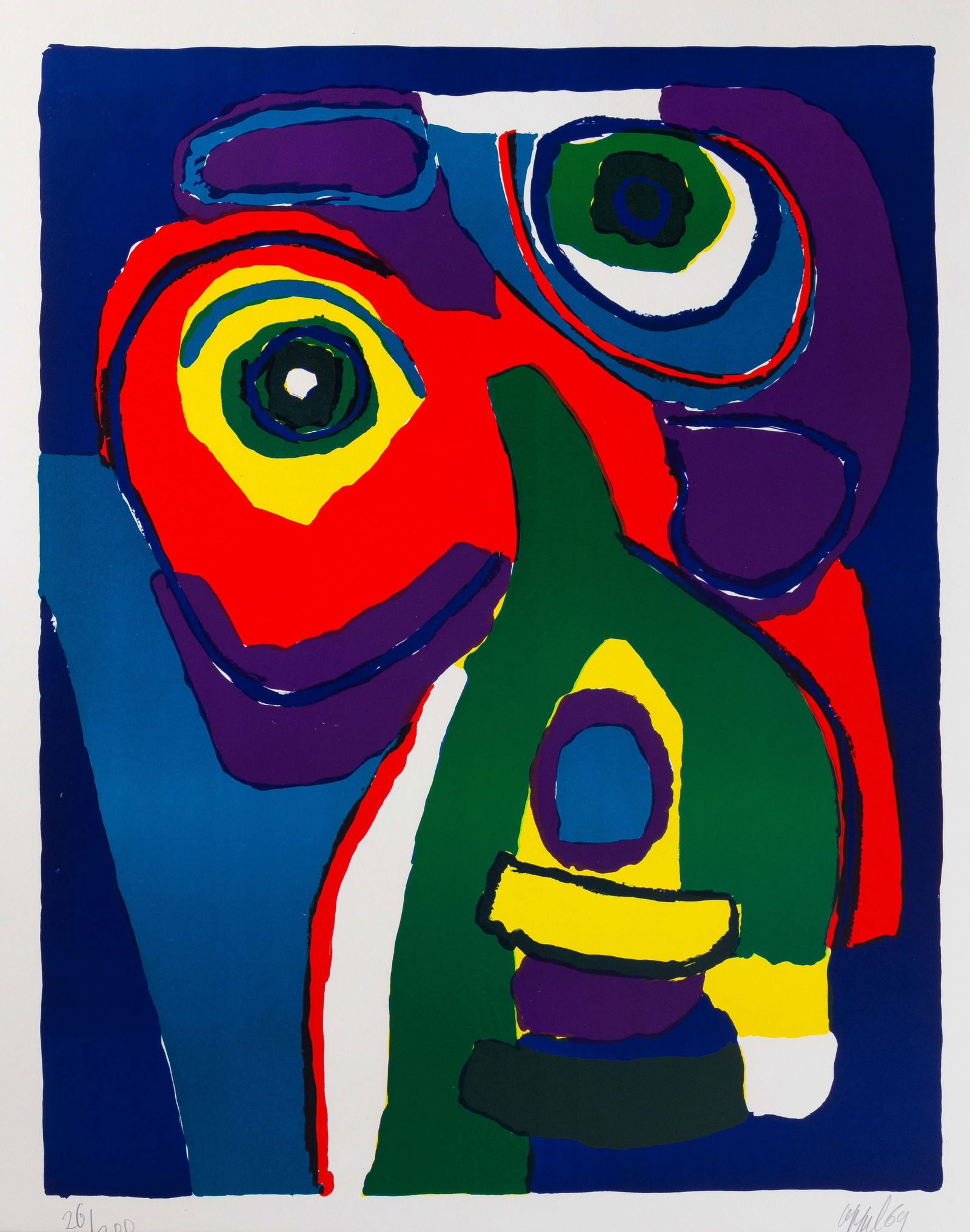 Karl Appel (Dutch, 1921-2006) Untitled, 1969 (1 of 2)