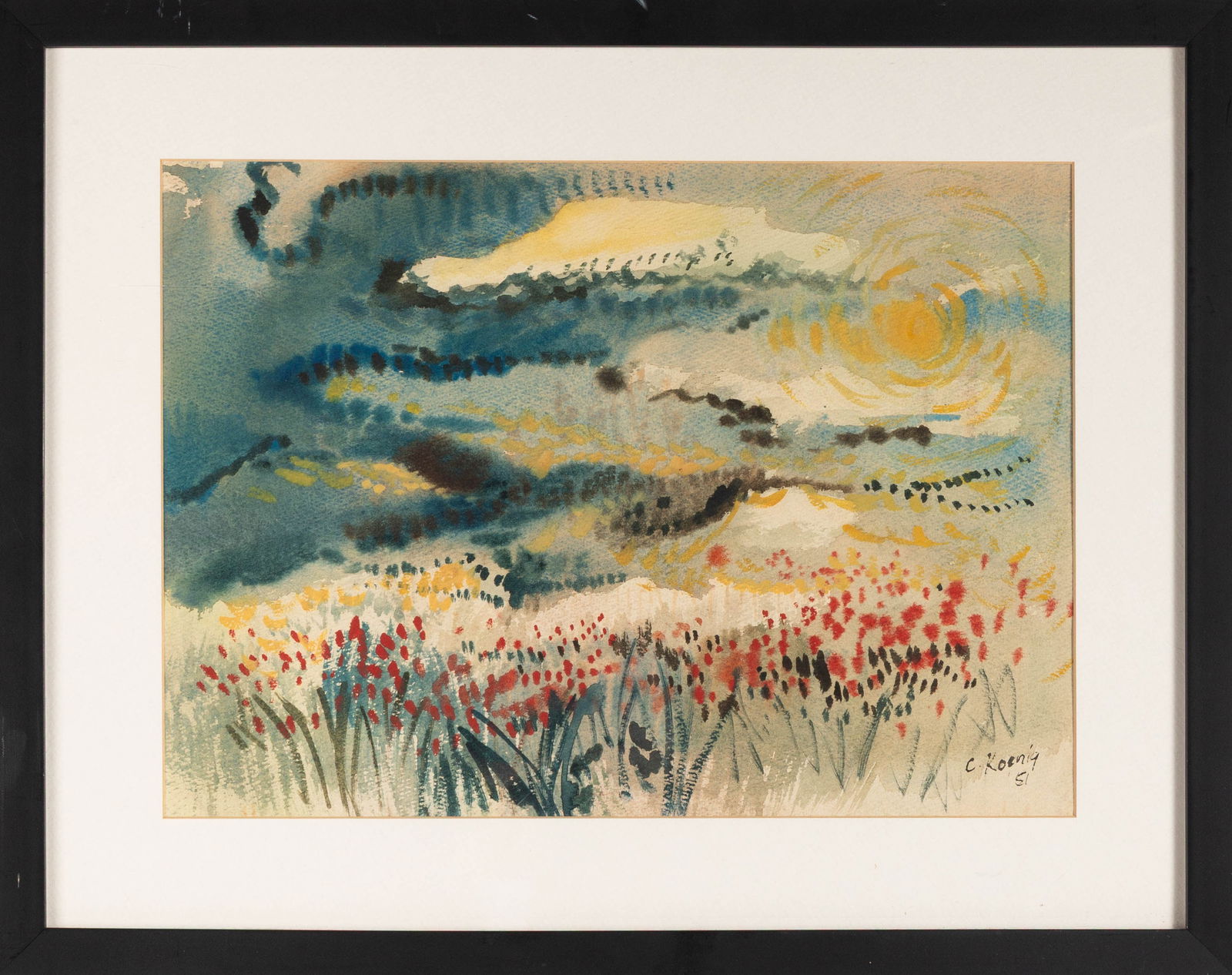 Catherine Catanzaro Koenig (American, 1921-2004) Untitled (1 of 2)