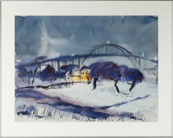 Robert N. Blair (American, 1912-2002) Grand Island Bridge