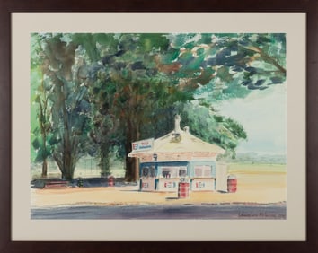Lawrence D. McIntyre (American, 1920-2007) Delaware Park Kiosk