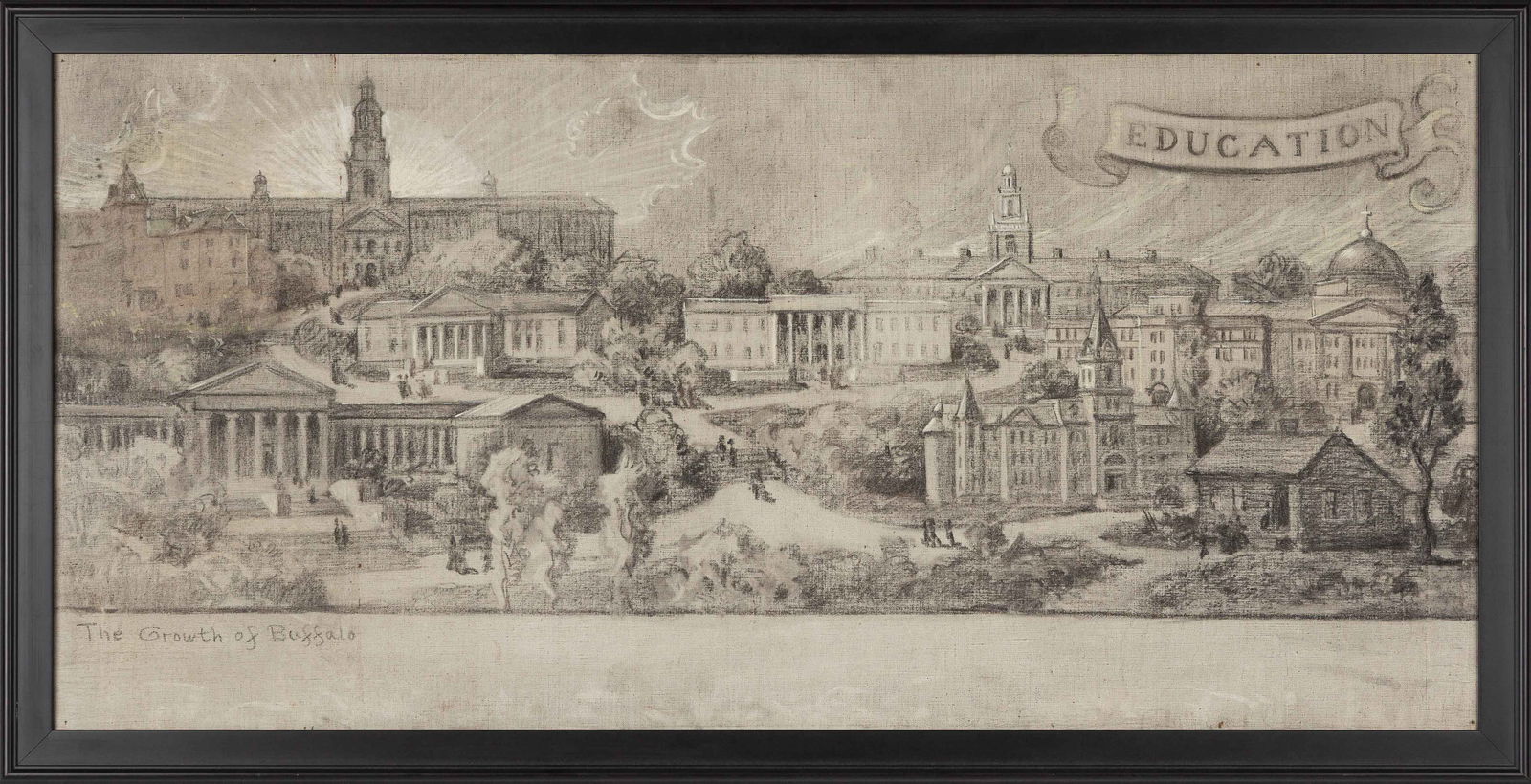 Mildred C. Green (American, 1874-1951) The Growth of Buffalo (1 of 3)