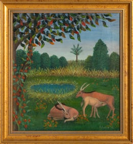 Lawrence H. Lebduska (American, 1894-1966) "Wild Life"