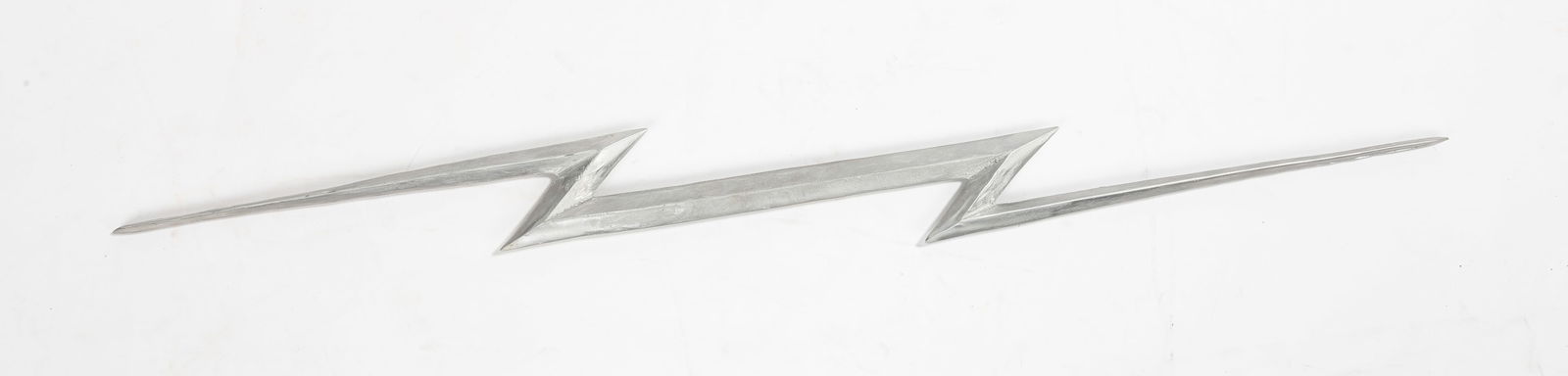 Charles Clough & Robert Longo, Thunderbolt: Charles Clough & Robert Longo, Thunderbolt Charles Clough (American, b. 1951) and Robert Longo (American, b. 1953). Prototype for a Fundraiser for Hallwalls, 1976/2013. Cast aluminum. Edition 3/25. 39