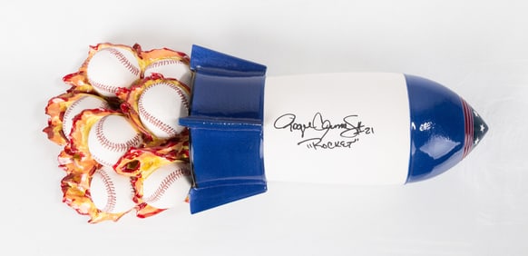 Roger Clemens "The Rocket" Autographed Collectible Ceramic Sculpture