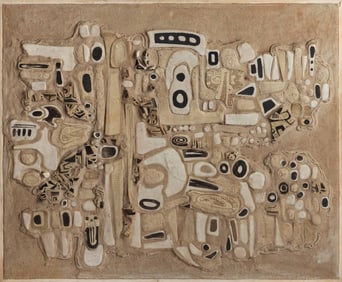 Frances Simches (1920-1974) Ceramic Mosaic Tile Wall Panel