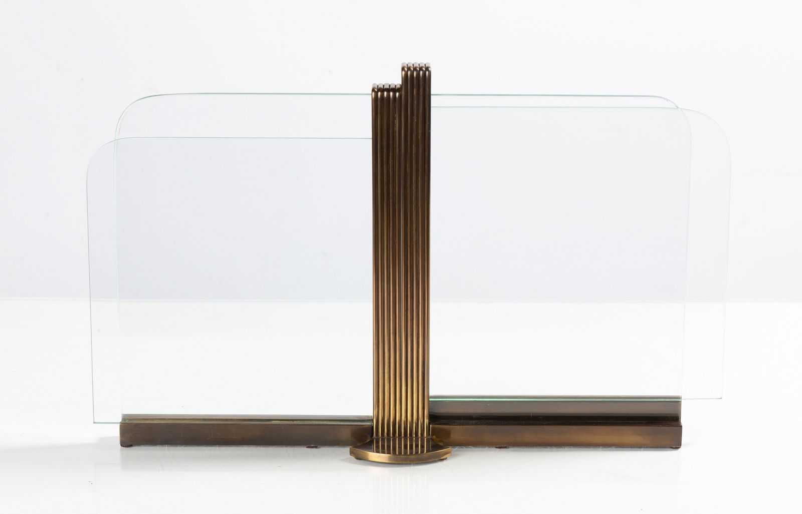 Art Deco Glass & Bronze Sculpture / Letter Holder (1 of 3)