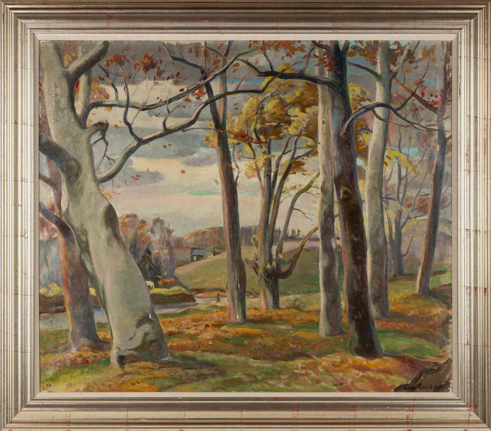 Charles Rohrbach (American, 1892-1962) Landscape (Fall Beeches) (1 of 3)