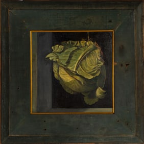 Still Life of Cabbage, Farmhouse Frame