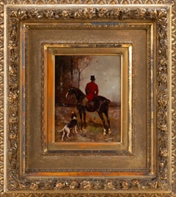 Scott Leighton (American, 1849-1898) Fox Hunter, 1898