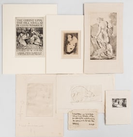 Etchings, William Blake, Stanley Hayter, Leonard Tsuguharu Foujita, Marie Laurenin