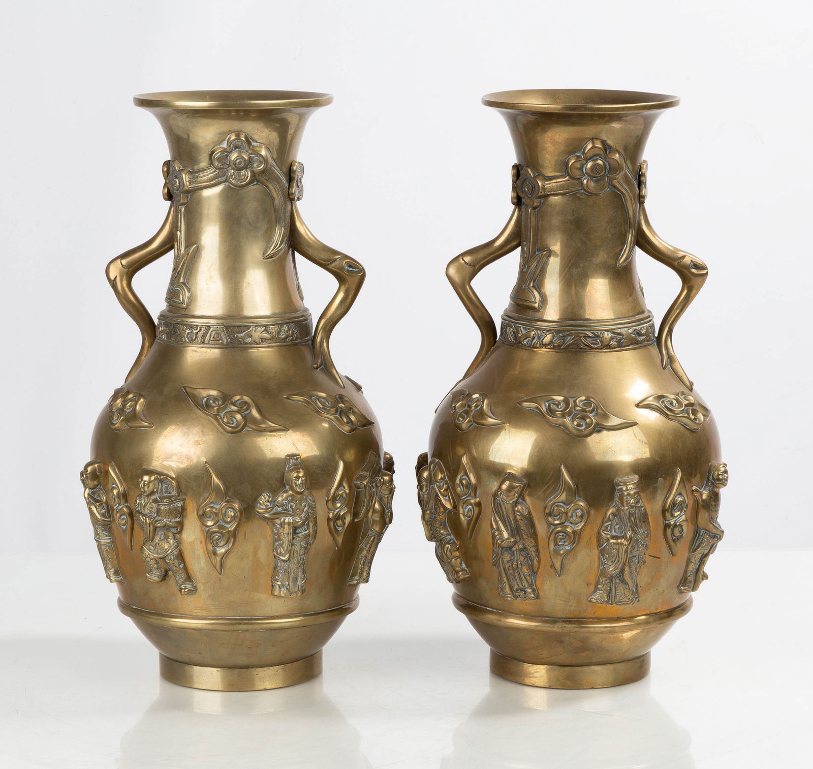 Pair of Chinese Vases: Pair of Chinese Vases Ht. 13 1/2 in. Property of the Strong, sold to benefit the museum's collections fund. Shipping Note: We provide our own in-house shipping service; separate from LiveAuctioneers.