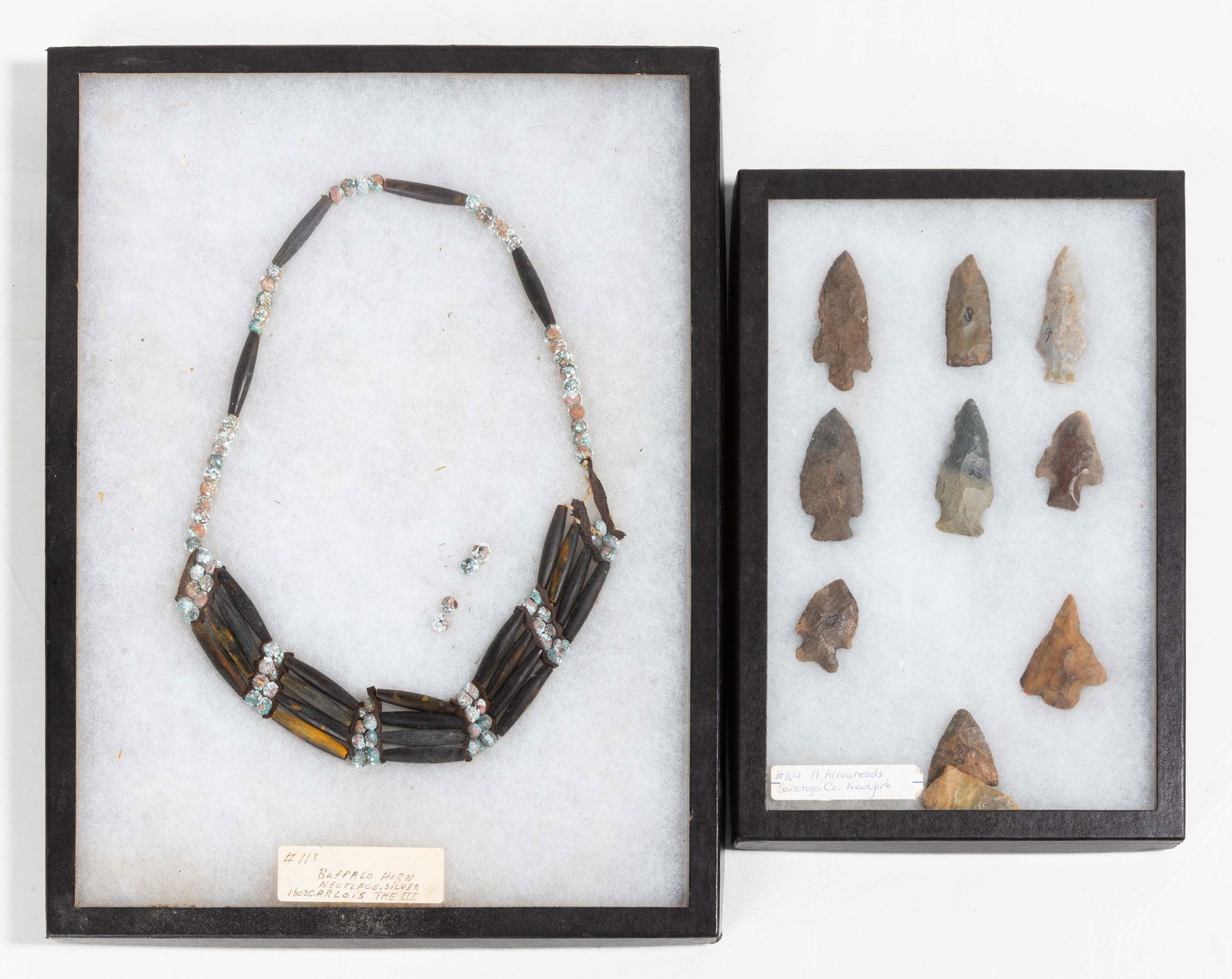 Native American Buffalo Silver Necklace & Arrowheads (1 of 3)